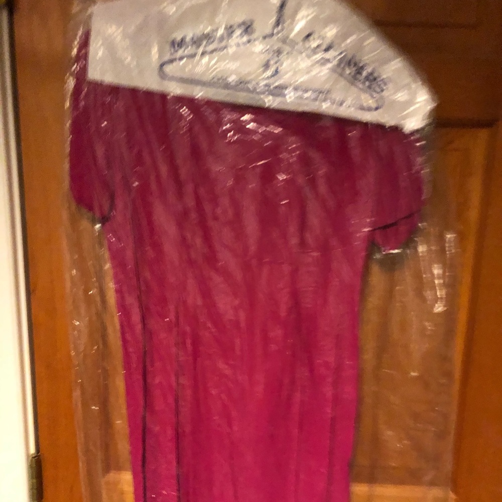 Dress, pink, short sleeve to knee